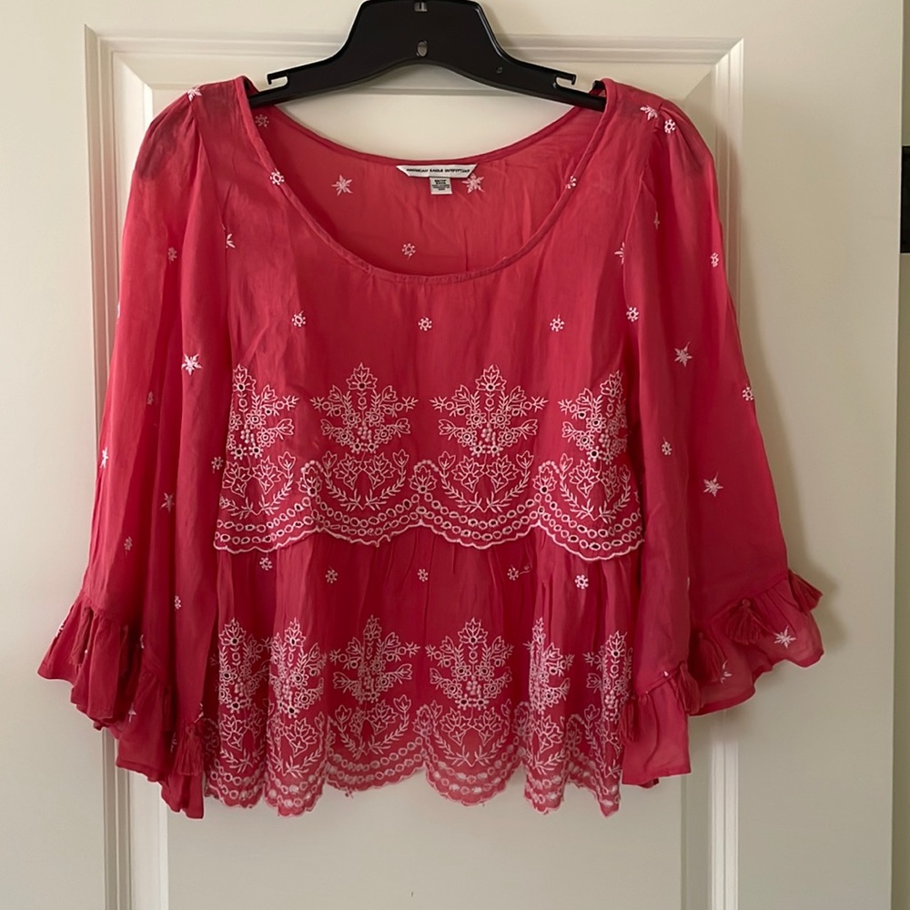 AE flowy crop top